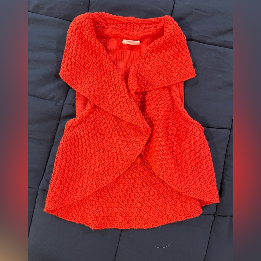 Girls small sleeveless cardigan